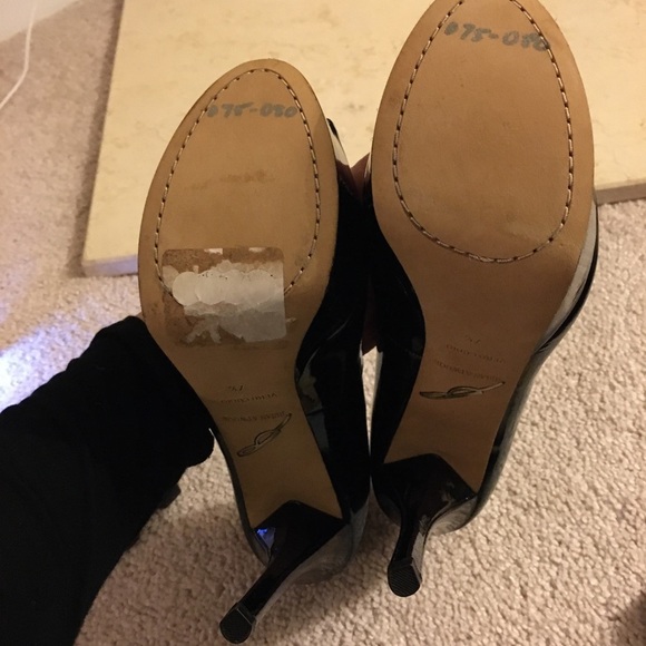 B. Brian Atwood NWT Bambola Oil Slick Peep Pumps - Picture 7 of 8